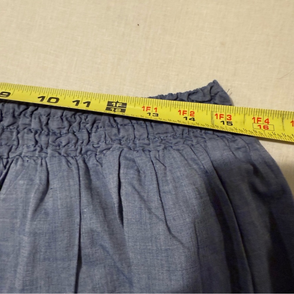 J. Crew, Zafrina Embroidered chambray Women's Skirt, Size L - Picture 4 of 7